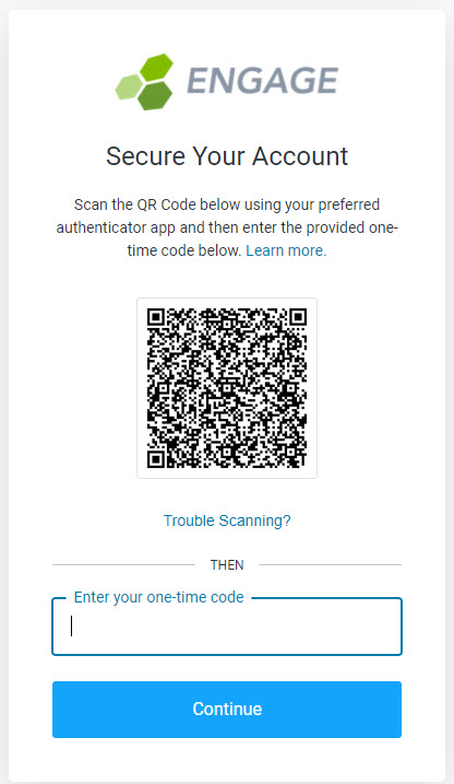 How do I set up MFA for my Engage account?